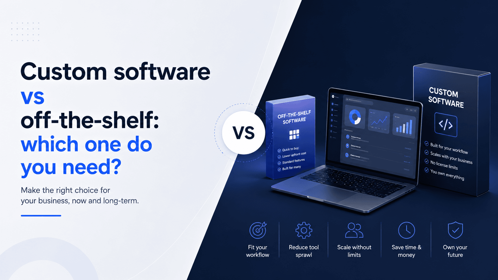 Custom software vs off-the-shelf: which one do you need?